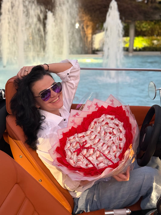 Sweet Heart Raffaello Candy Bouquet
