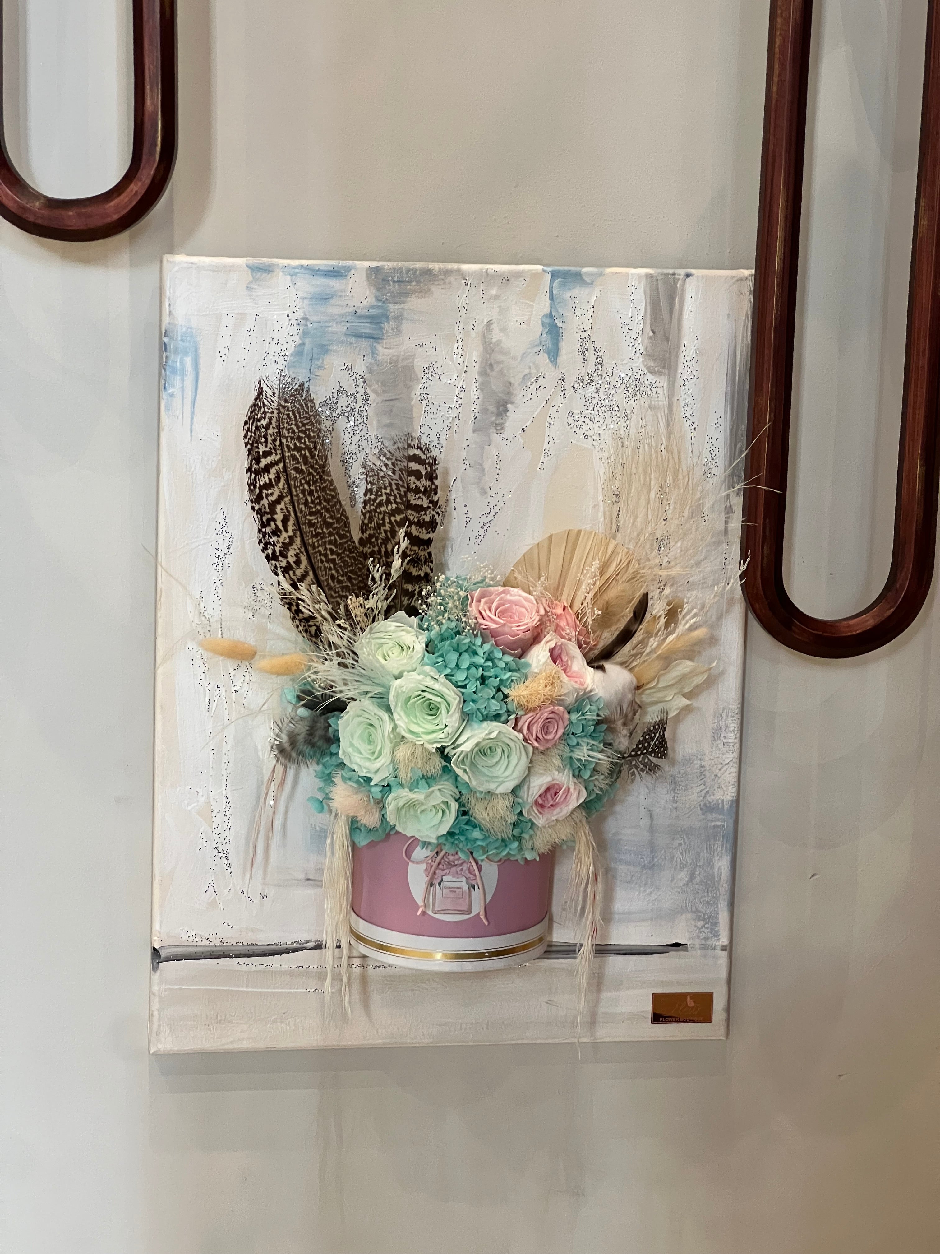 Peacock Garden Canvas Bouquet