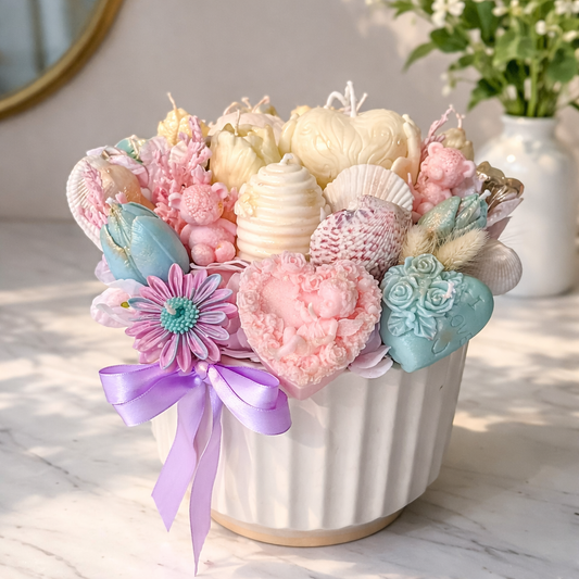 Pastel Dreams Candle Bouquet