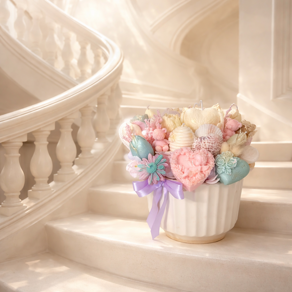 Pastel Dreams Candle Bouquet