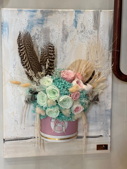 Peacock Garden Canvas Bouquet