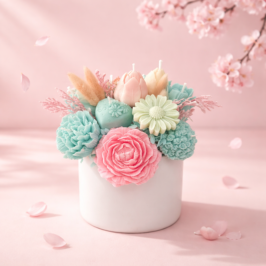 Spring Whisper Candle Bouquet