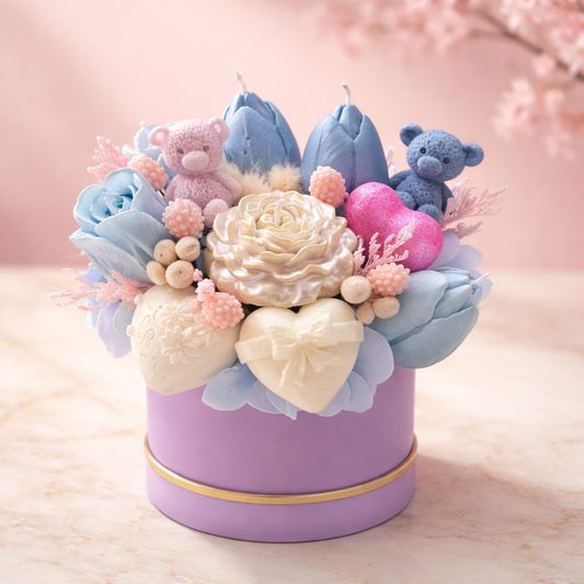 The Eternal Mother's Bloom — Luxury Handmade Soy Wax Bouquet Candle