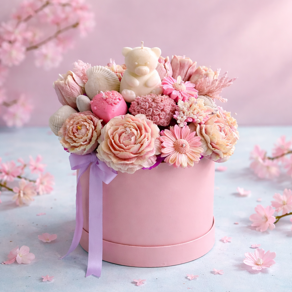 Mama Bear's Seaside Blush Bouquet – Mother's Day Limited Edition