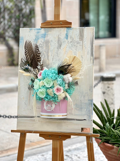 Peacock Garden Canvas Bouquet