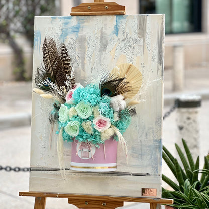 Peacock Garden Canvas Bouquet