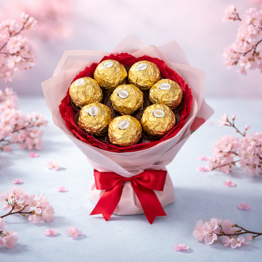 Luxury Ferrero Rocher Bouquet-8 pcs-Fleur Usa