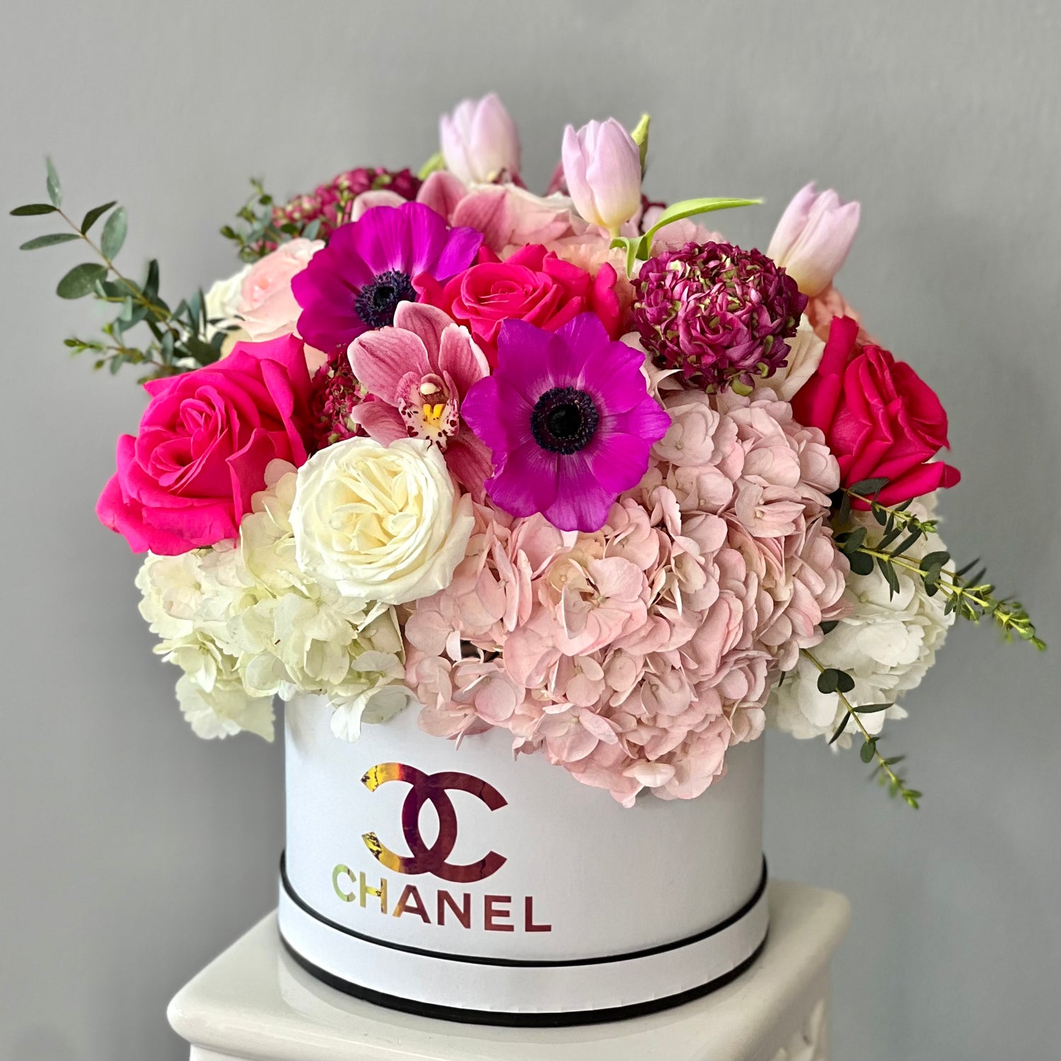 Vibrant Chanel Box: Fresh Flowers