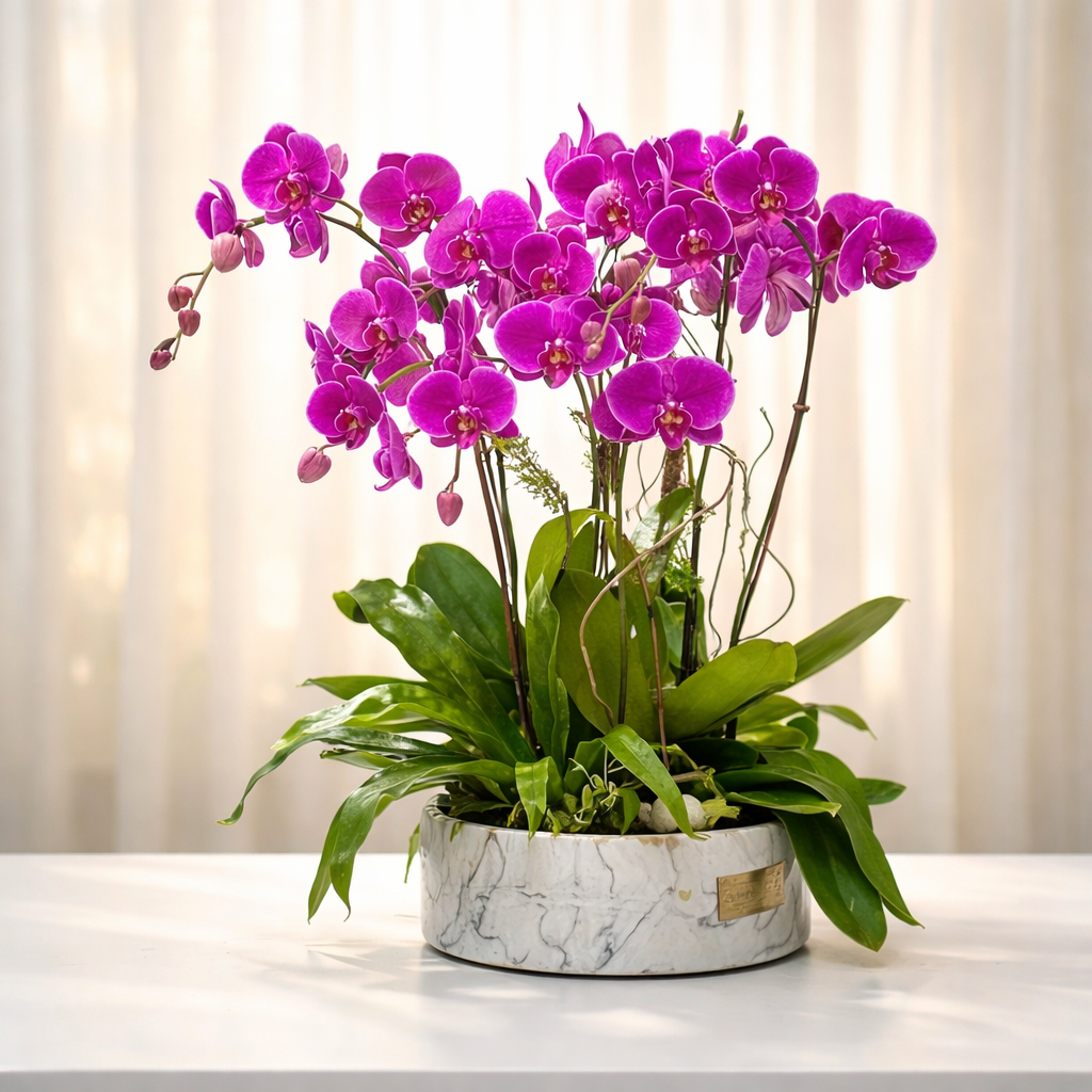 Royal Fuchsia Orchid Elegance Gift For Mom