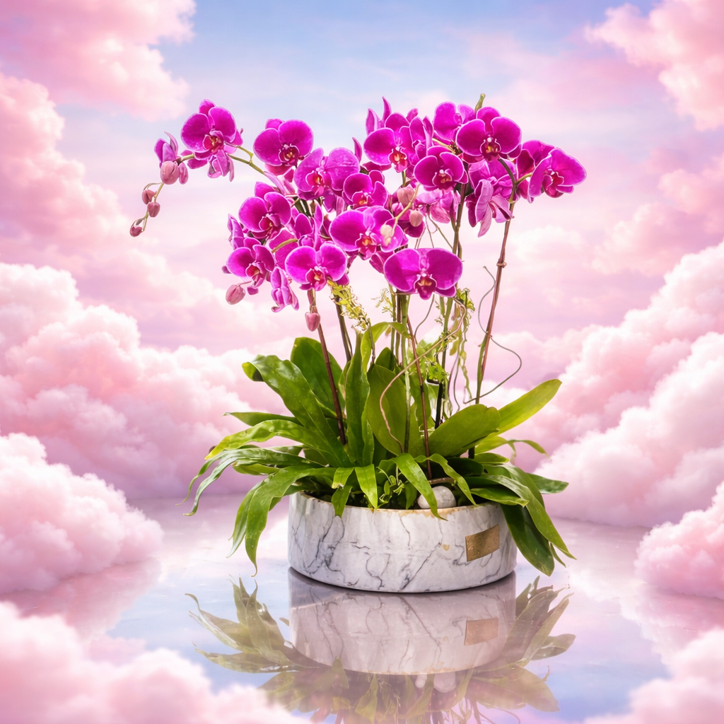 Royal Fuchsia Orchid Elegance Gift For Mom